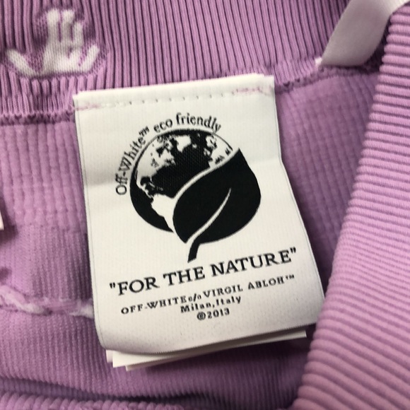 NWT 180.00 OFF WHITE Brand Full Compression Shorts Size Small Medium Lavender - Picture 4 of 11